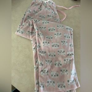 Pink Cat Pajama Pants